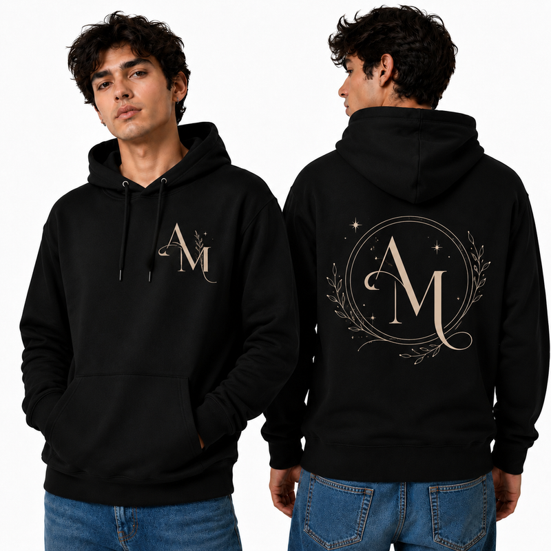 Men’s Graphic Print Hoodie -AM Design