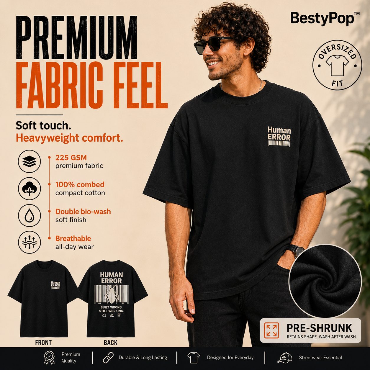 Men’s Oversized T-Shirt - Human Error
