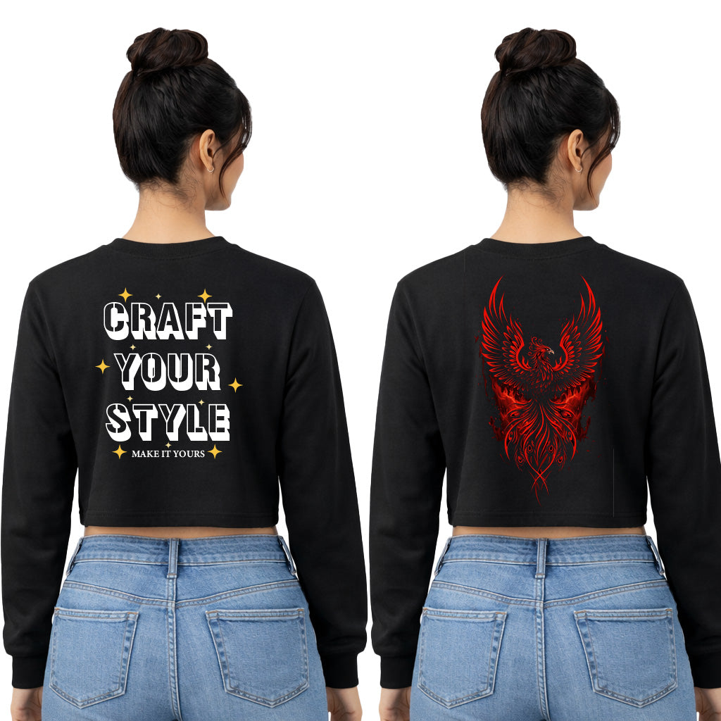 Women’s Plain Oversized Crop Top-Customize