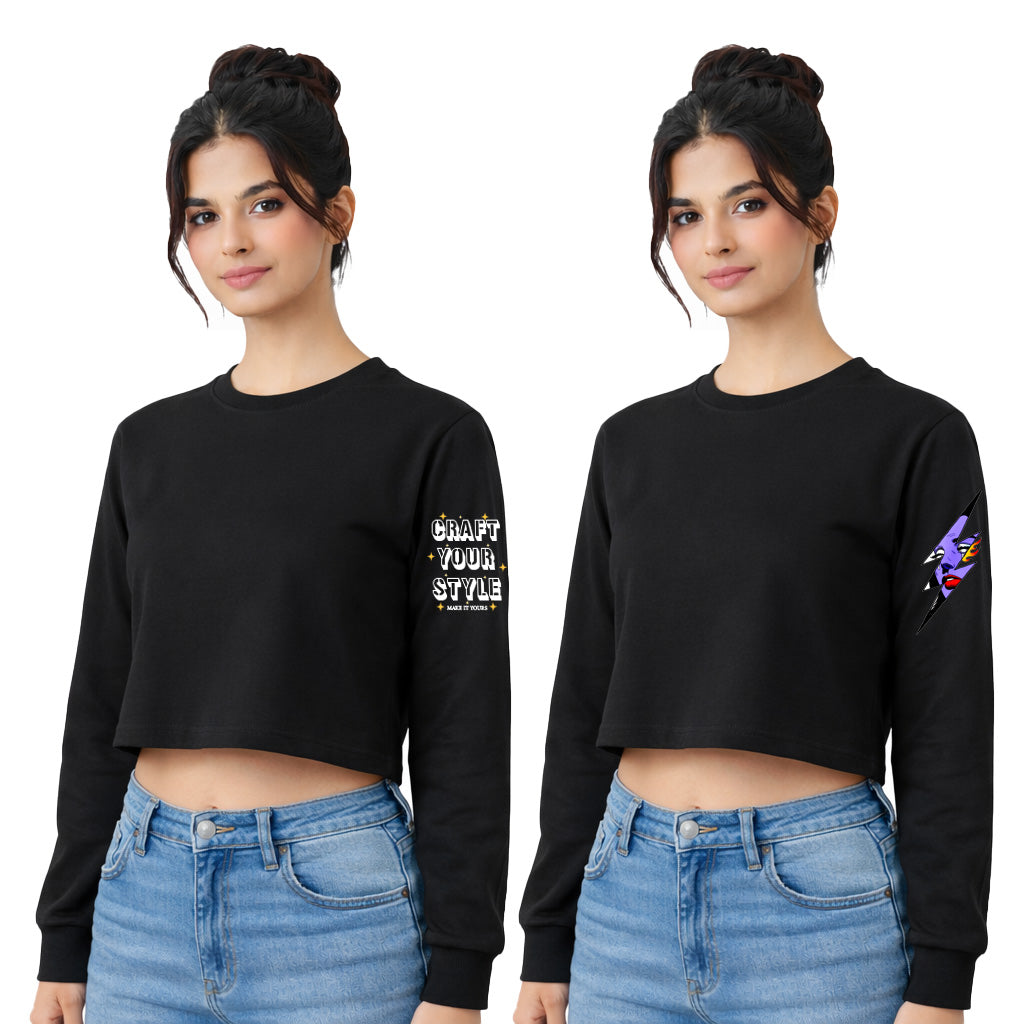 Women’s Plain Oversized Crop Top-Customize