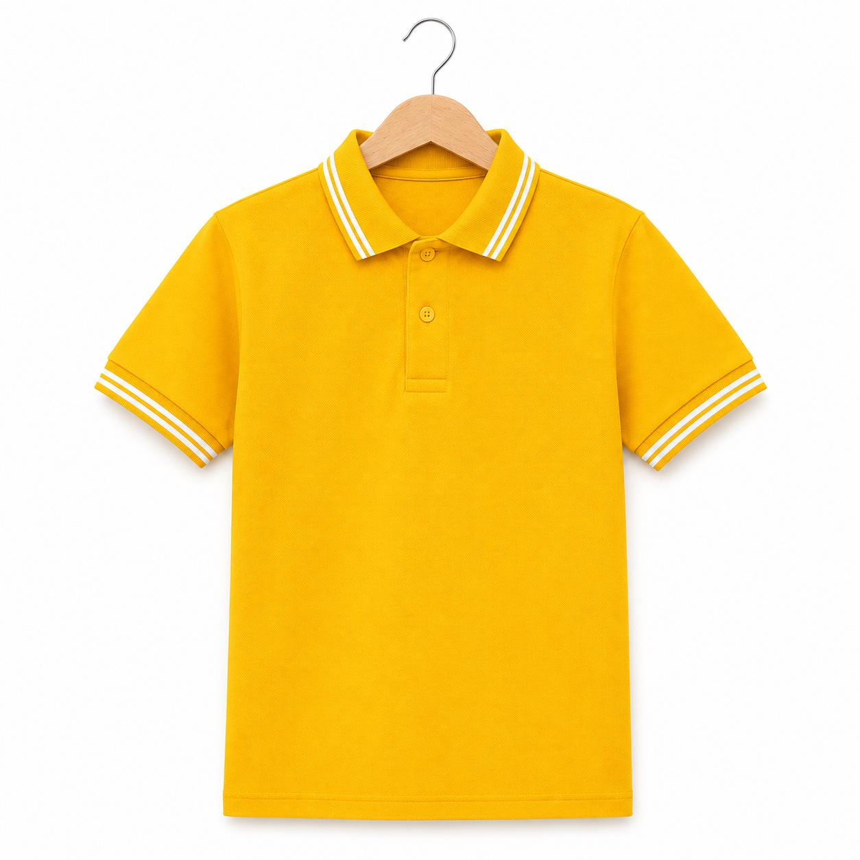 Kid's unisex Polo Plain School Uniform T-Shirt - 240GSM (100% Compact Cotton pique)