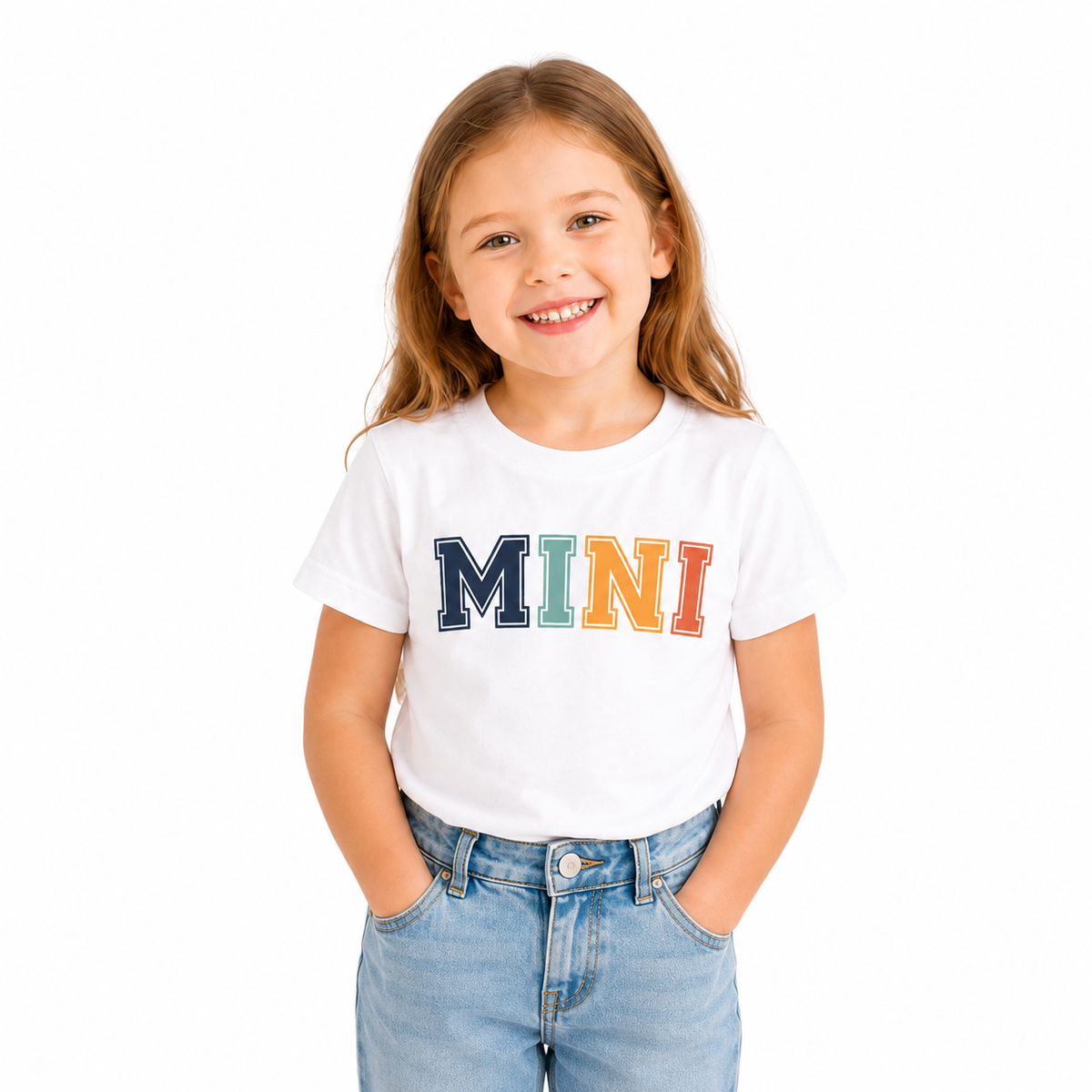 Family Matching Round Neck T-Shirt for Daughter –Mini- (170 GSM) single jersey