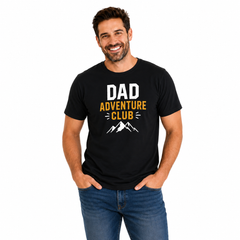 Adventure Family Matching Round Neck T-Shirt for Dad – Dad Adventure Club- (170 GSM) single jersey
