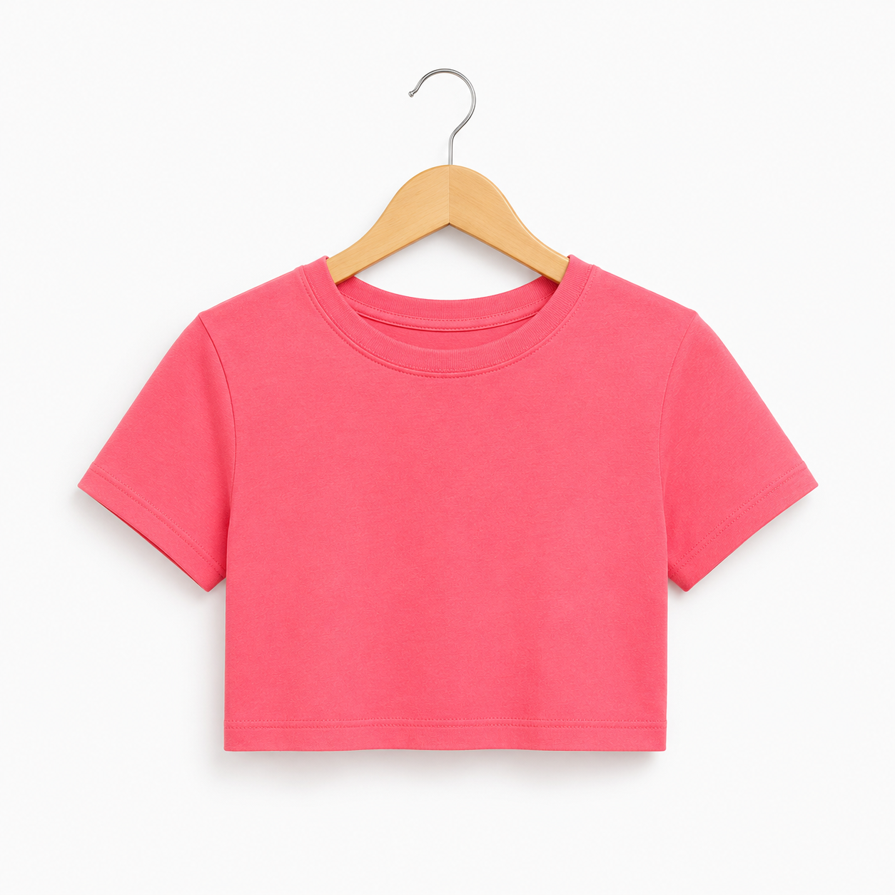 Women's Crop top half sleeve - 220 GSM
