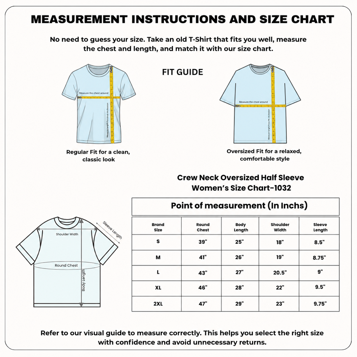 Women's Plain oversize T-shirt - 300 GSM Two Play Single Jersey
