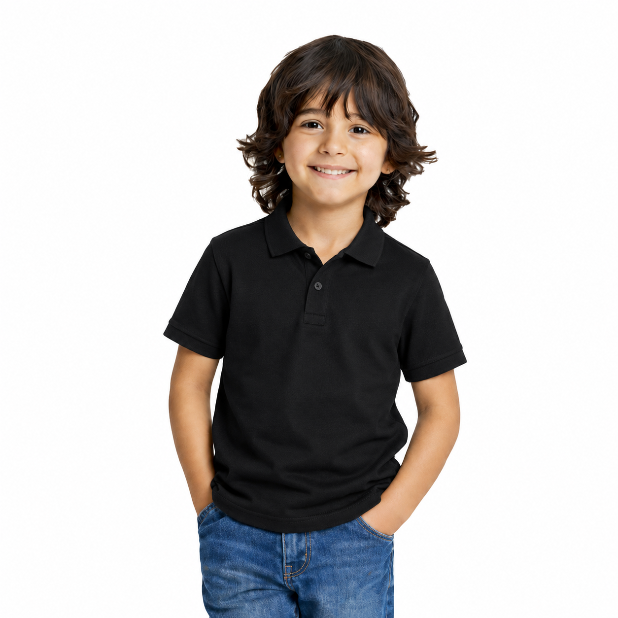 Boy’s Plain Polo T-Shirt - 250 GSM