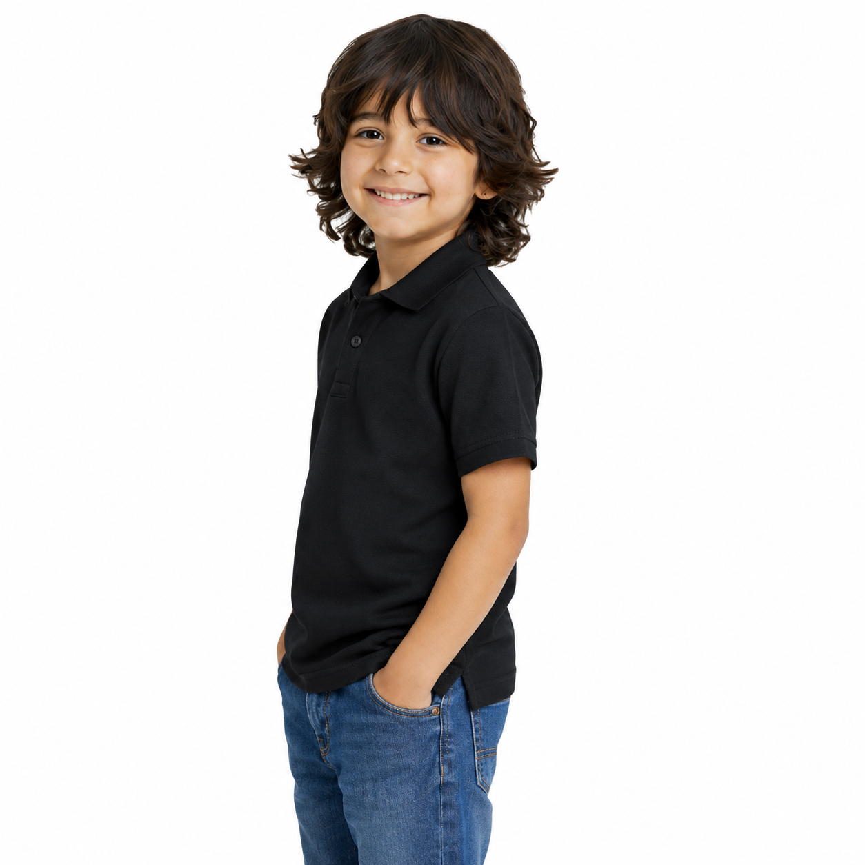 Boy’s Plain Polo T-Shirt - 250 GSM