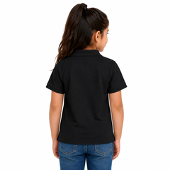 Girl’s Plain Polo T-Shirt - 250 GSM (60% Cotton 40% Polyester)