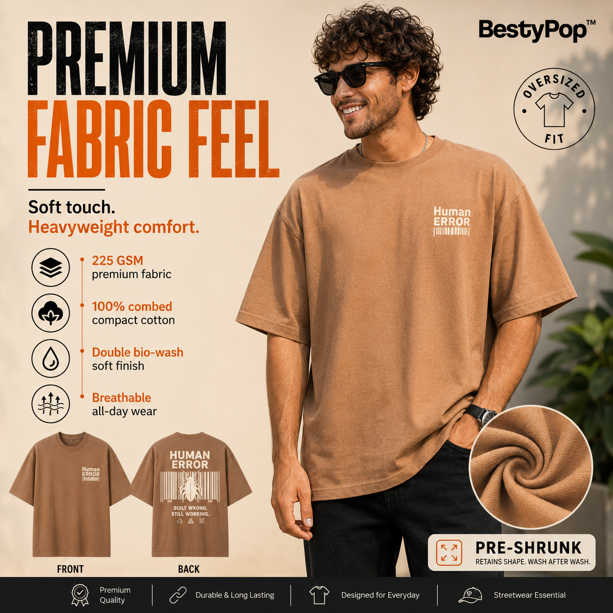 Men’s Oversized T-Shirt - Human Error