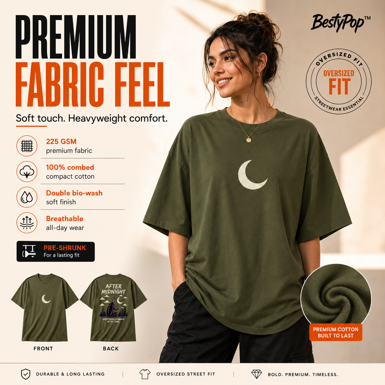 Women’s Oversized T-Shirt - After Midnight