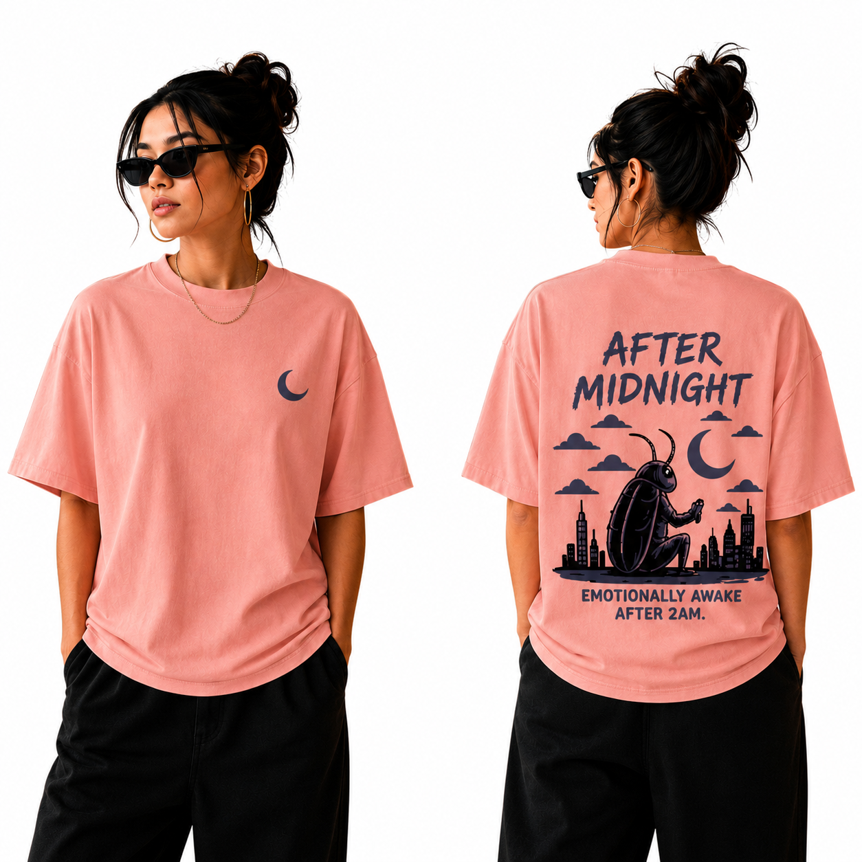 Women’s Oversized T-Shirt - After Midnight
