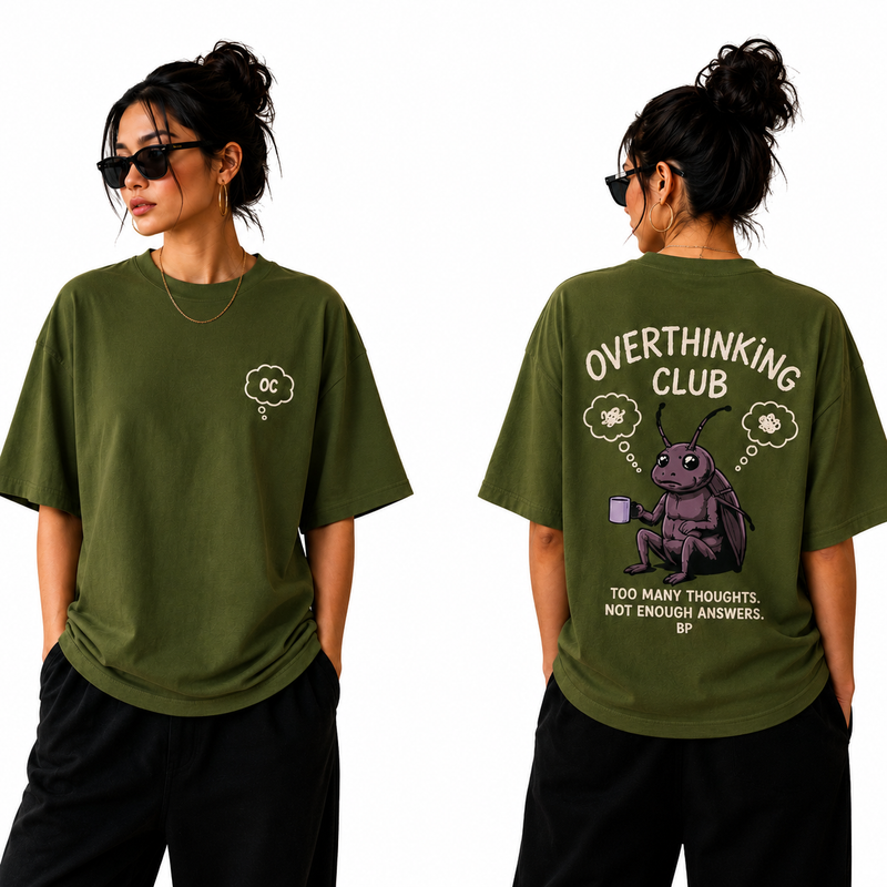 Women’s Oversized T-Shirt - Overthinking Club