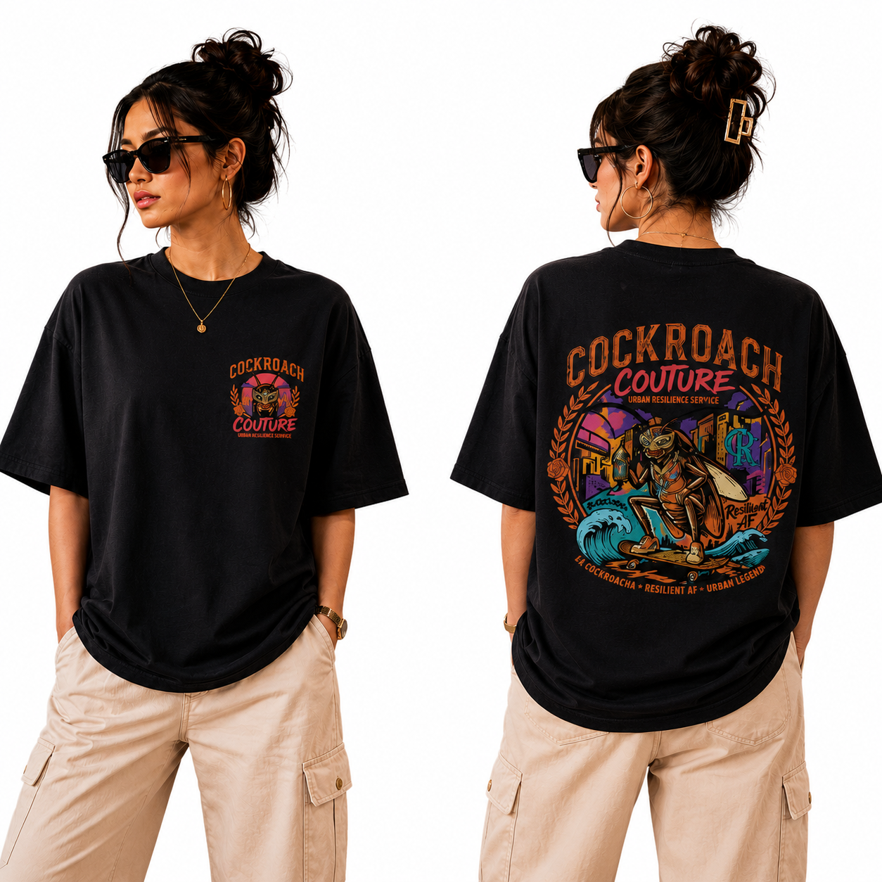 Women’s Oversized T-Shirt - Cockroach Couture