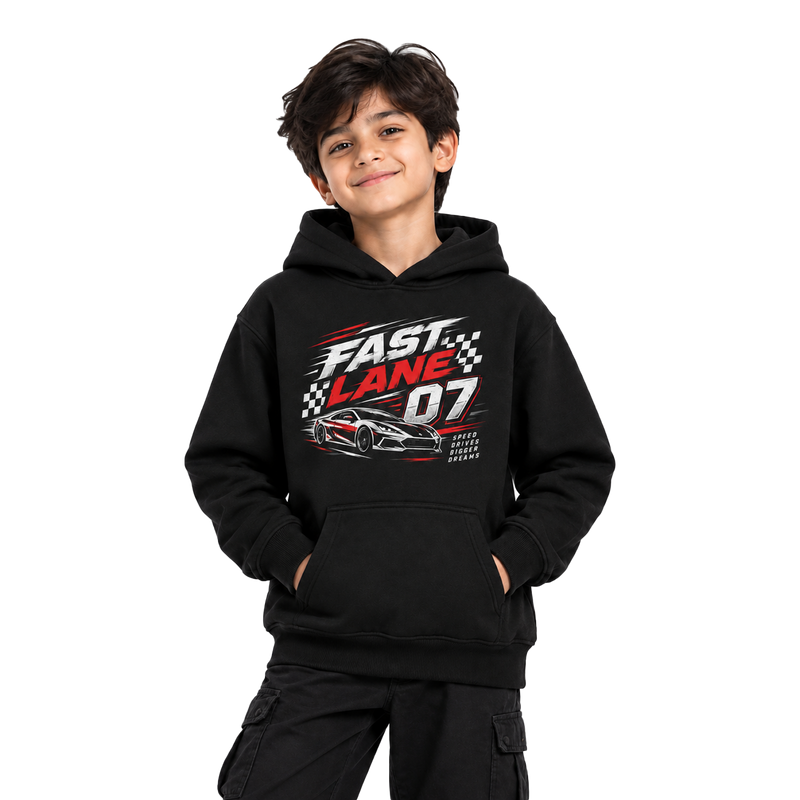 Boy’s Hoodie - Fast Lane (320 GSM)