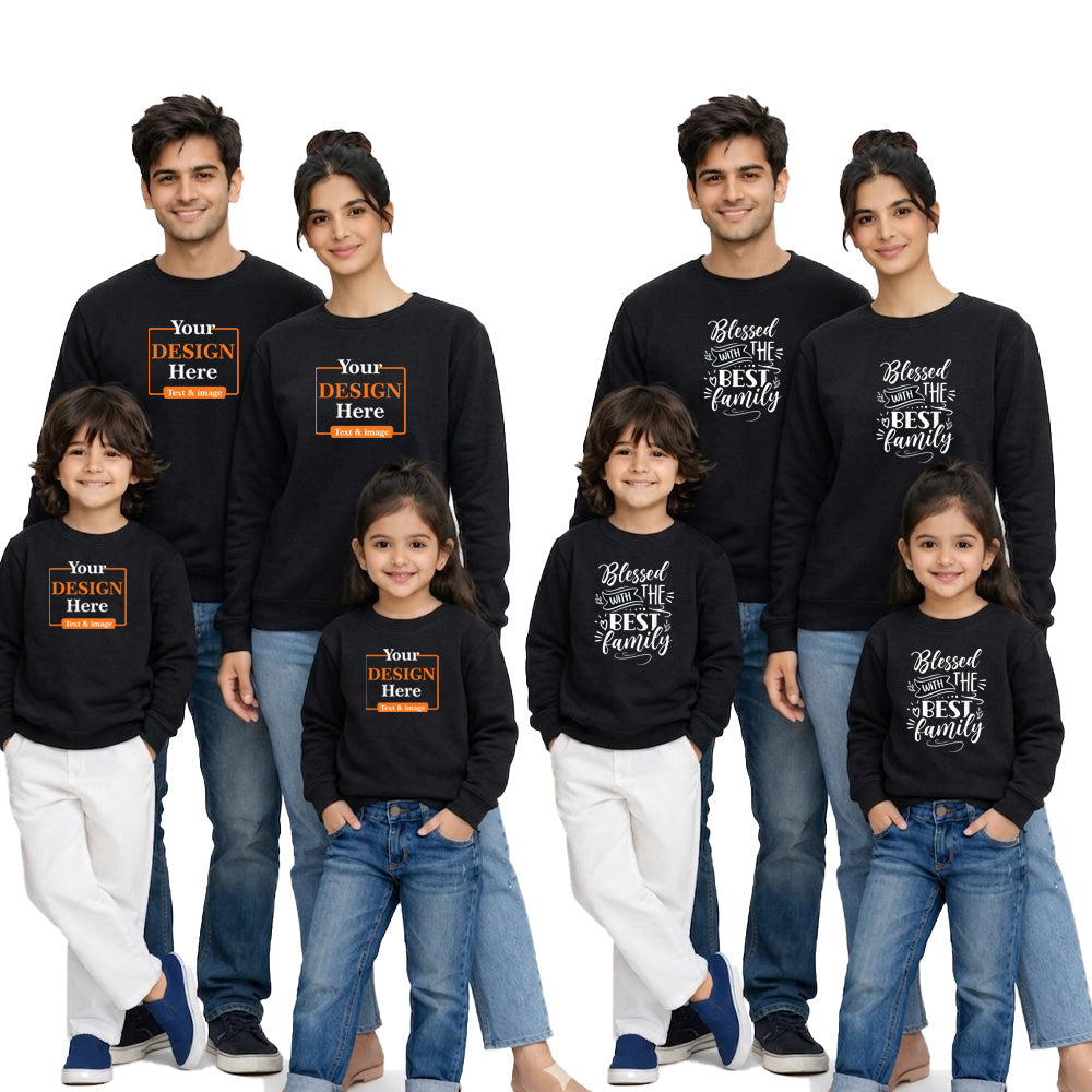 Girl Round Neck sweatshirt T-shirt – Customize