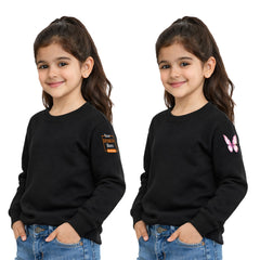 Girl Round Neck sweatshirt T-shirt – Customize