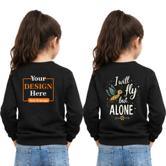 Girl Round Neck sweatshirt T-shirt – Customize