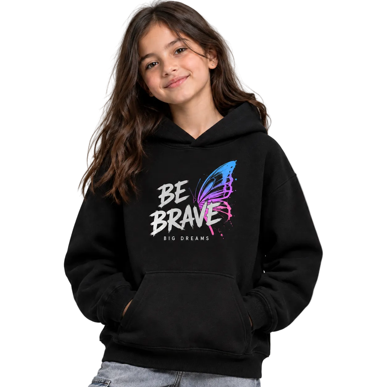 Girl’s Hoodie - Be Brave (320 GSM)