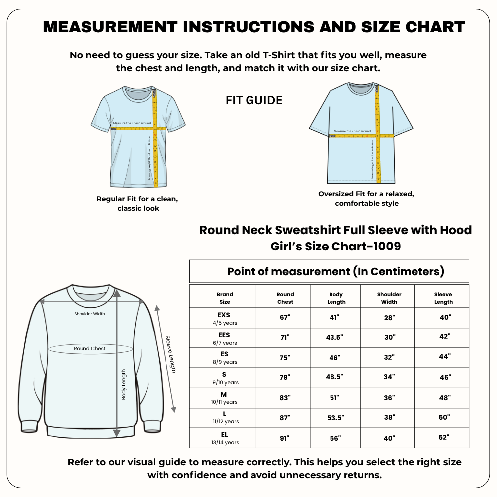 Girl Round Neck sweatshirt T-shirt – Customize