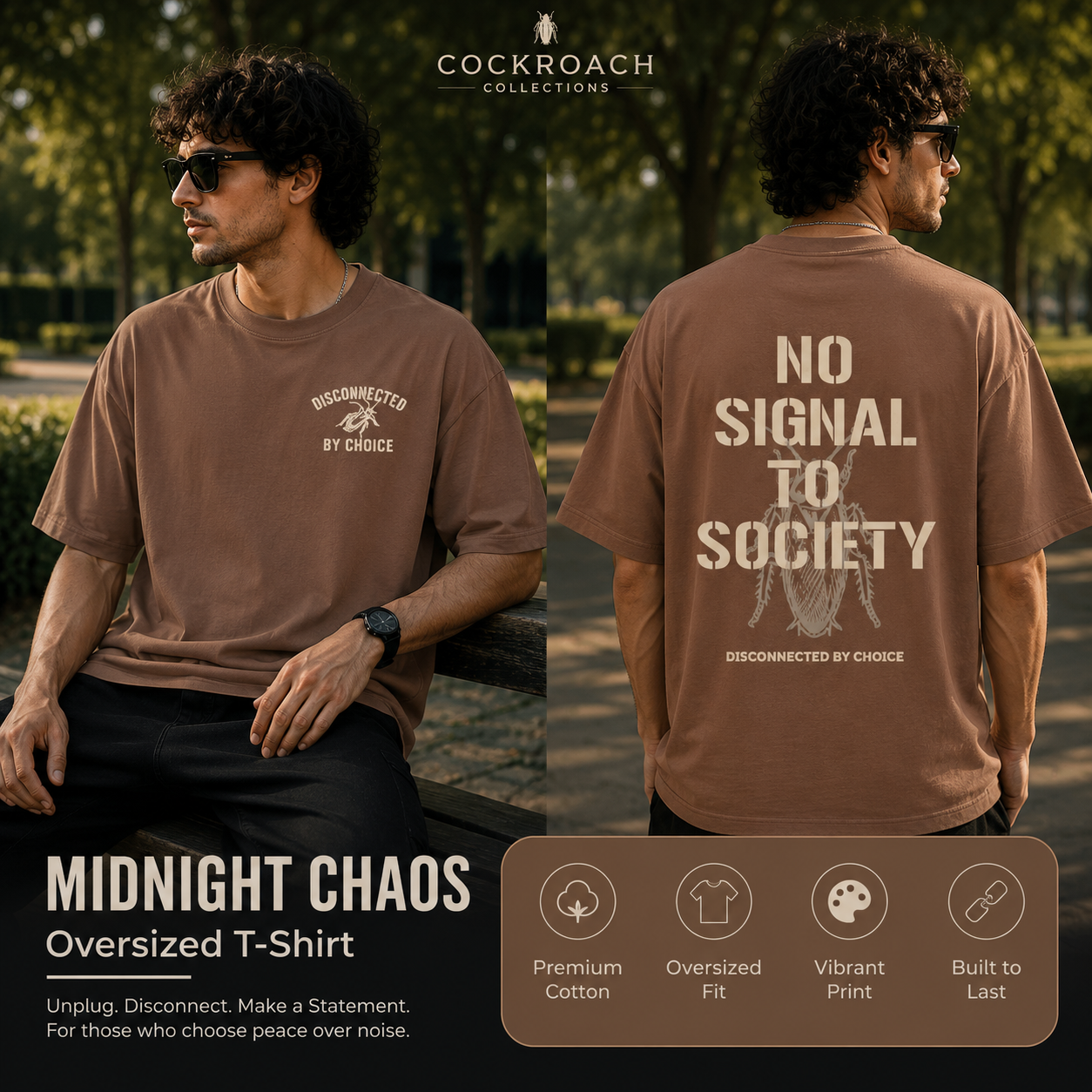 Men’s Oversized T-Shirt - Disconnected By Choice