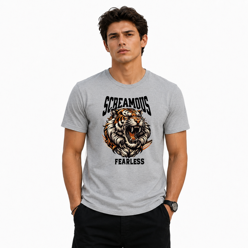 Men's Crew Neck t-shirt - Fearless (170 GSM single jersey)