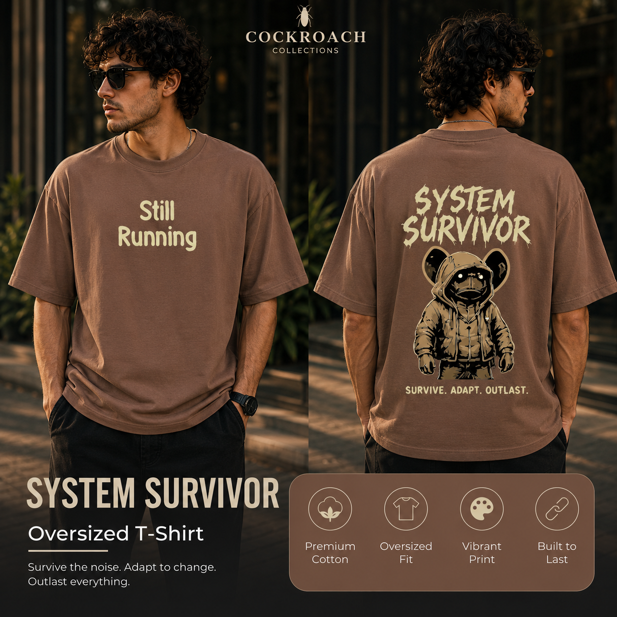 Men’s Oversized T-Shirt - System Survival