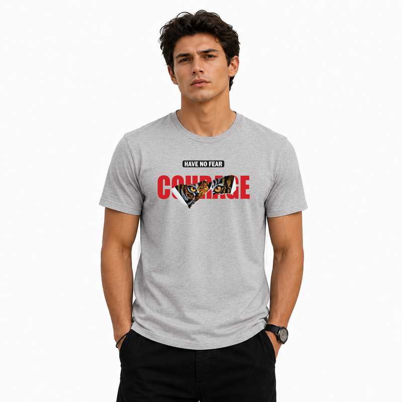 Men's Crew Neck t-shirt- Courage (170 GSM single jersey)
