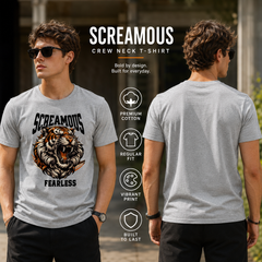 Men's Crew Neck t-shirt - Fearless (170 GSM single jersey)