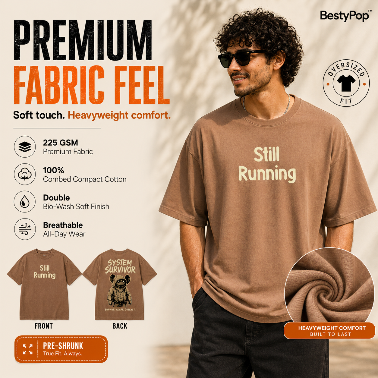 Men’s Oversized T-Shirt - System Survival
