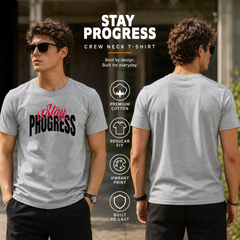 Men's Crew Neck t-shirt- Stay Process (170 GSM single jersey)
