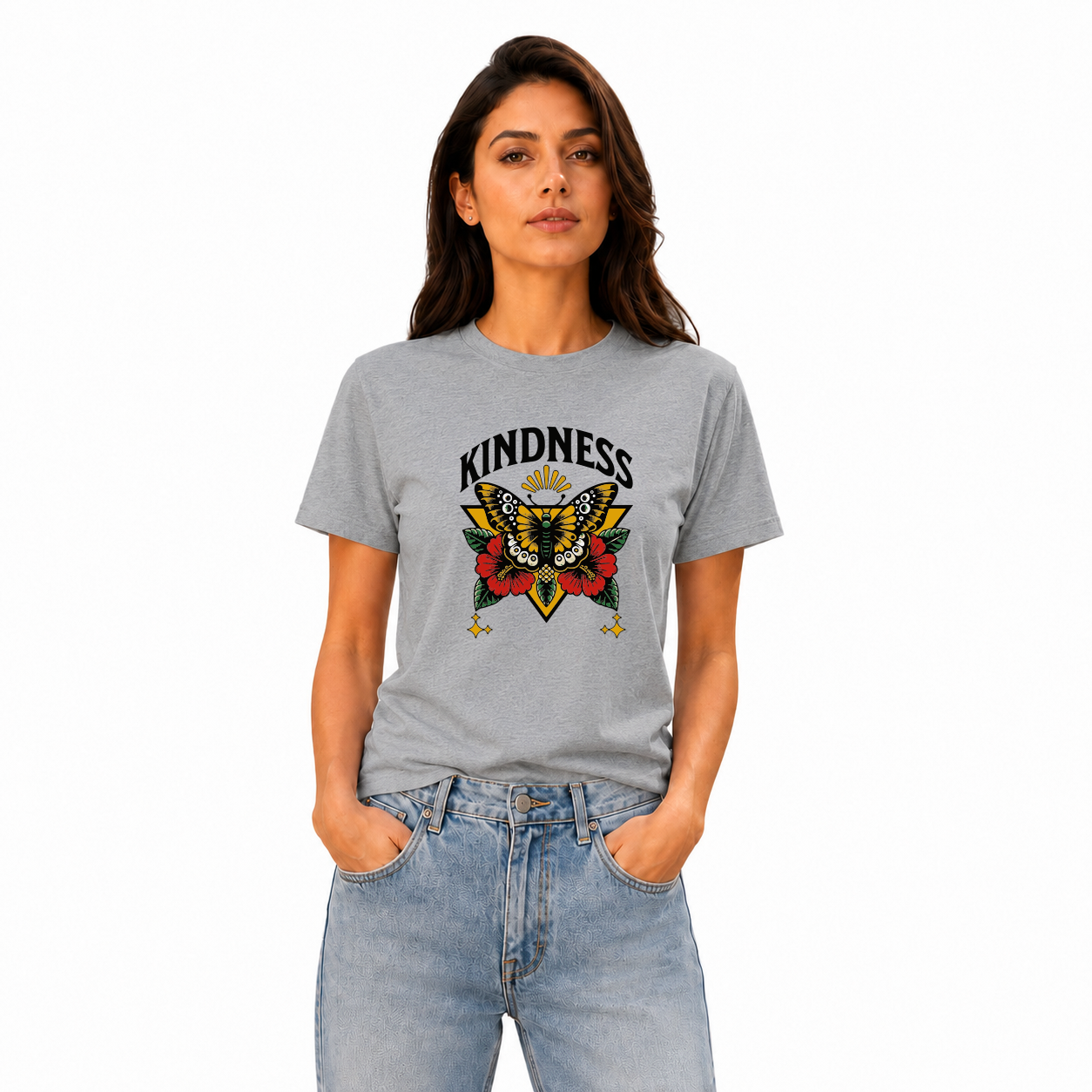 Women's Crew Neck t-shirt - Kindness (170 GSM single jersey)