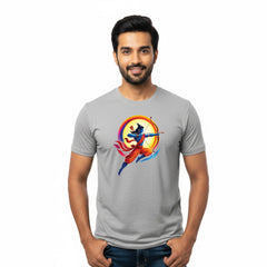 Men’s Graphic Print Round Neck T-Shirt- Jai Shree Ram (170 GSM single jersey)