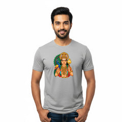 Men’s Graphic Print Round Neck T-Shirt- Murugan (170 GSM single jersey)