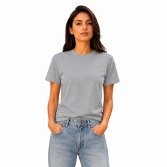 Women’s Plain Round Neck T-Shirt