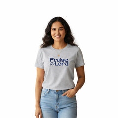 Women’s Graphic Print Round Neck T-Shirt-Jesus(170 GSM single jersey)