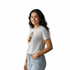 Women’s Graphic Print Round Neck T-Shirt-Thirupathi Balaji (170 GSM single jersey)