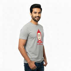 Men’s Graphic Print Round Neck T-Shirt- Buddha (170 GSM single jersey)