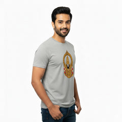 Men’s Graphic Print Round Neck T-Shirt-Tirupathi Balaji (170 GSM single jersey)