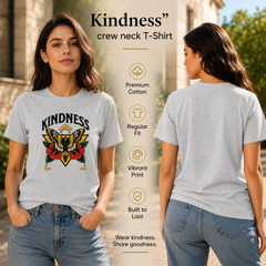 Women's Crew Neck t-shirt - Kindness (170 GSM single jersey)