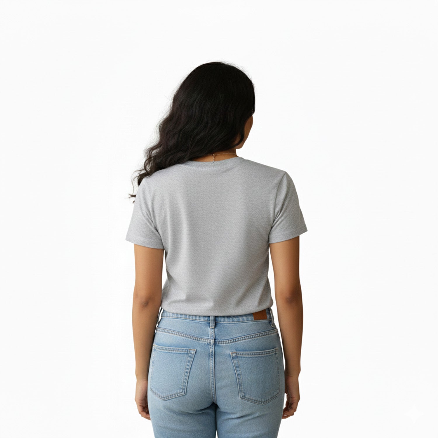 Women’s Graphic Print Round Neck T-Shirt-Jesus(170 GSM single jersey)