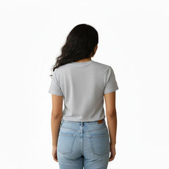 Women’s Graphic Print Round Neck T-Shirt-Jesus(170 GSM single jersey)