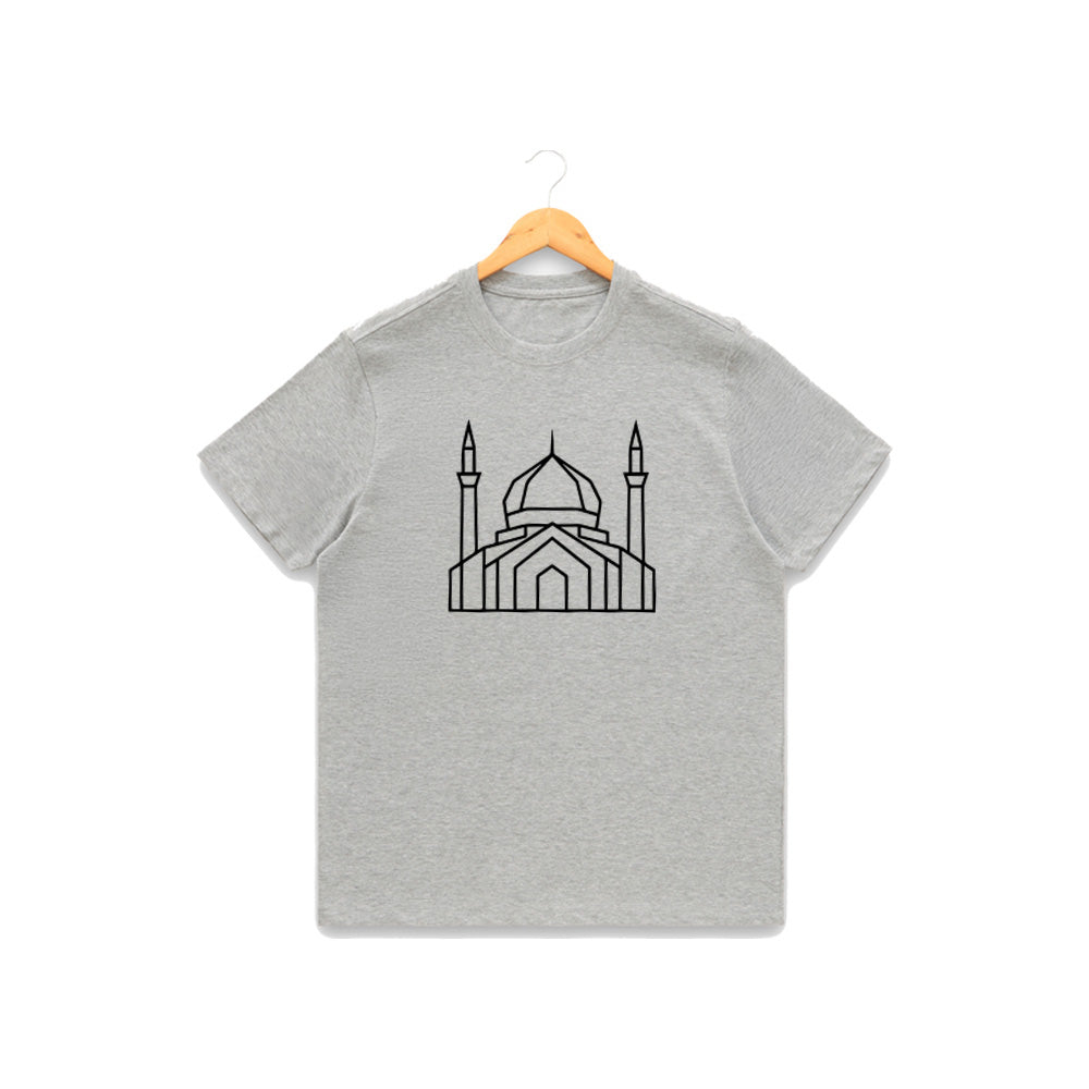 Men’s Graphic Print Round Neck T-Shirt- Allah (170 GSM single jersey)