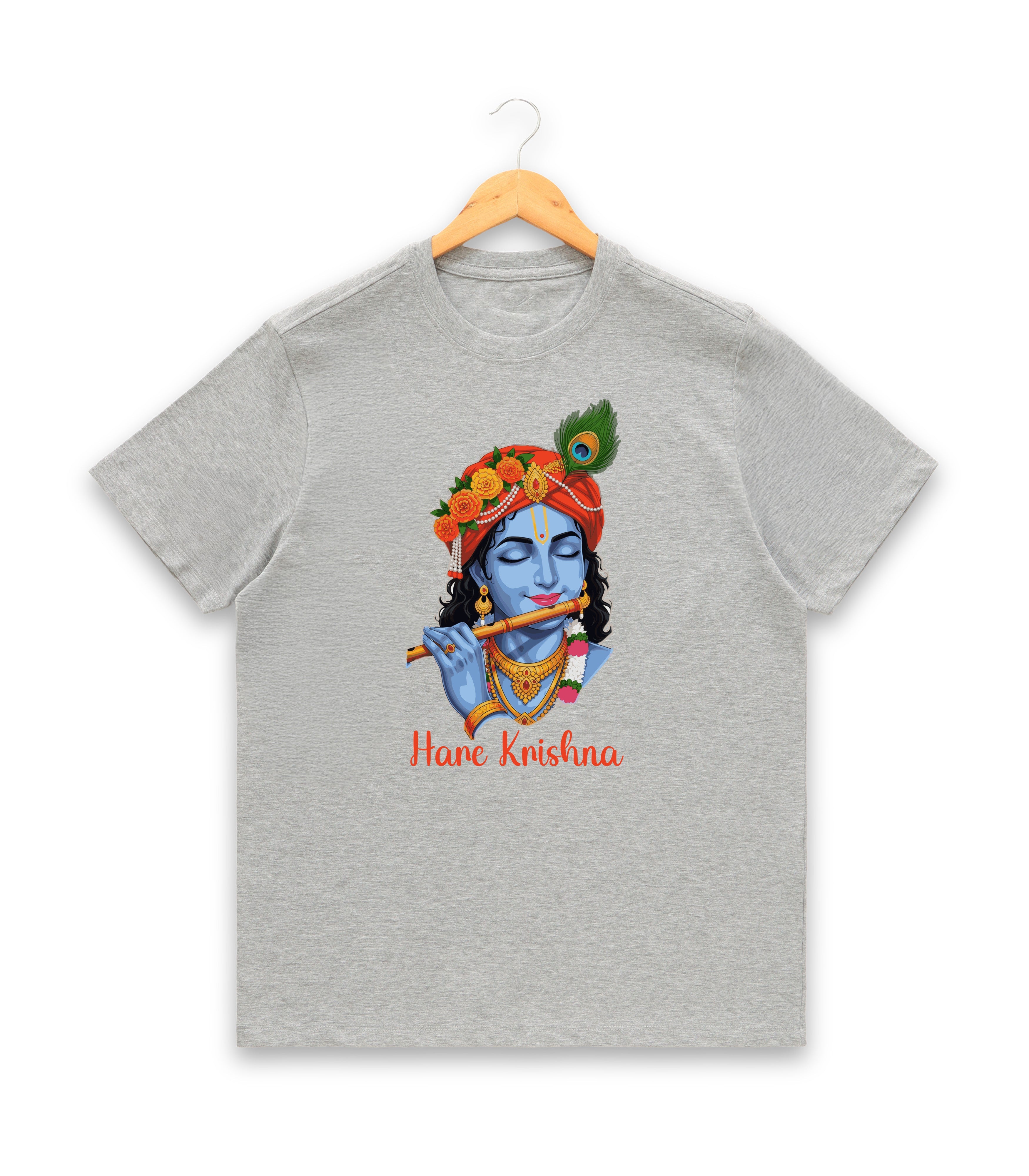 Women’s Graphic Print Round Neck T-Shirt- Krishna (170 GSM single jersey)