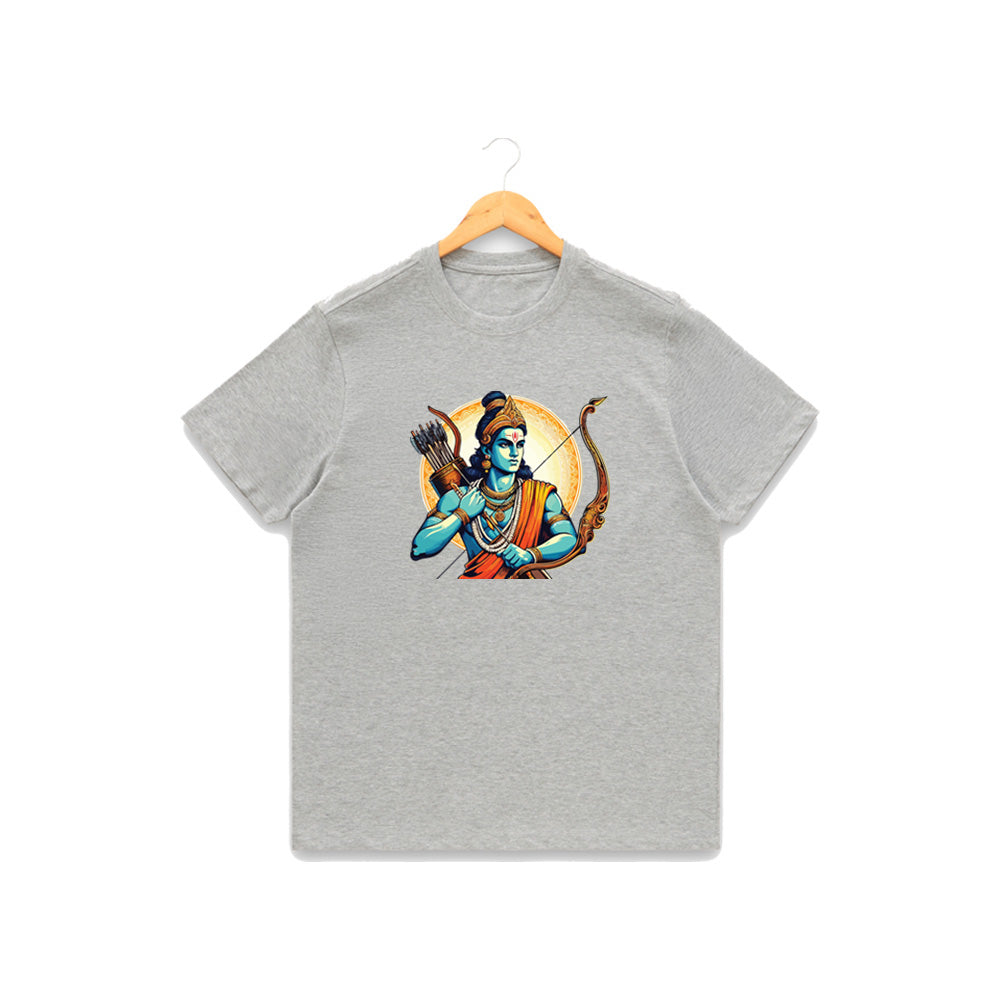 Women’s Graphic Print Round Neck T-Shirt- Jai Shree Ram (170 GSM single jersey)