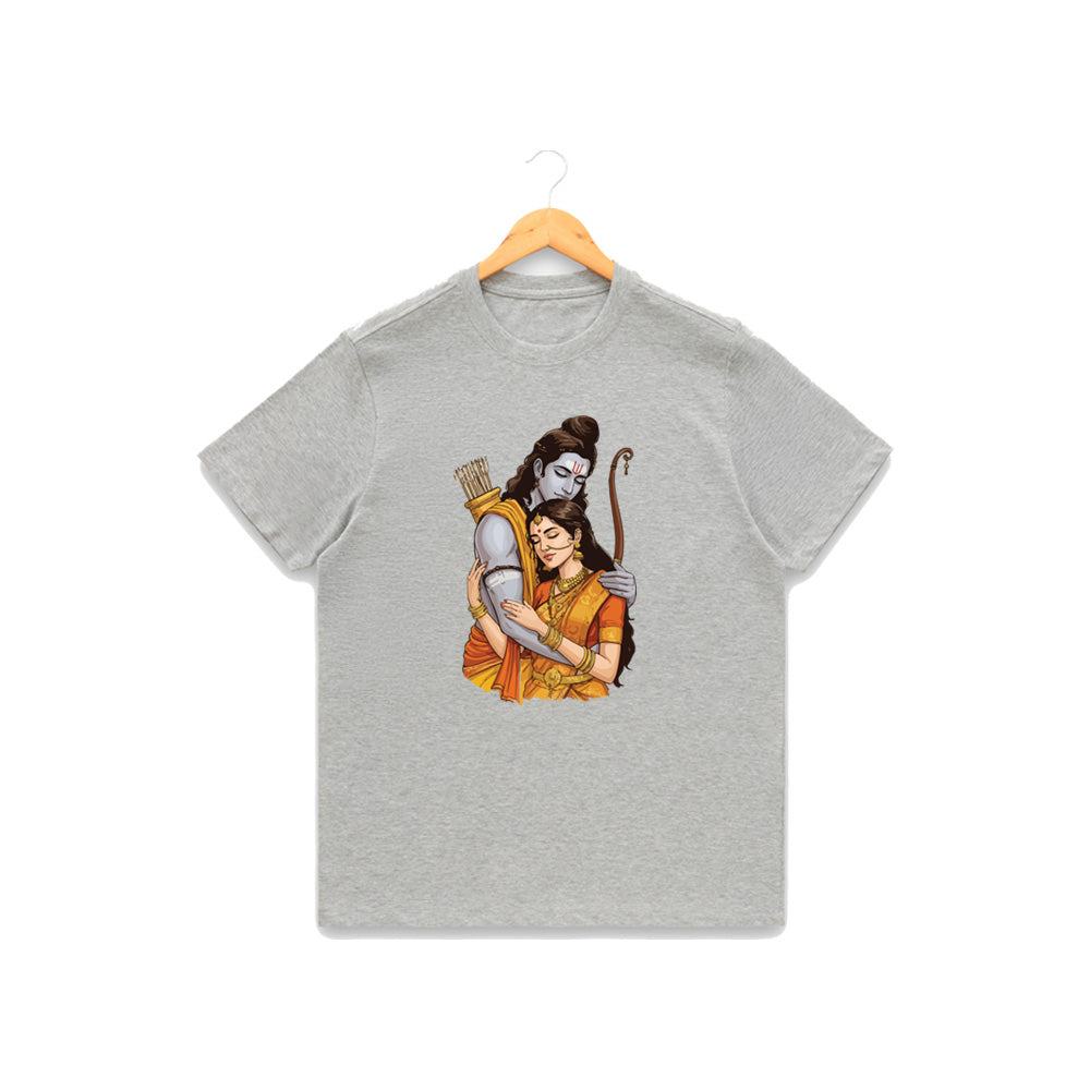 Women’s Graphic Print Round Neck T-Shirt- Jai Shree Ram (170 GSM single jersey)
