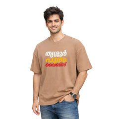 Crew oversized t-shirt - തൃശൂർ പൂരം വൈബ്സ്