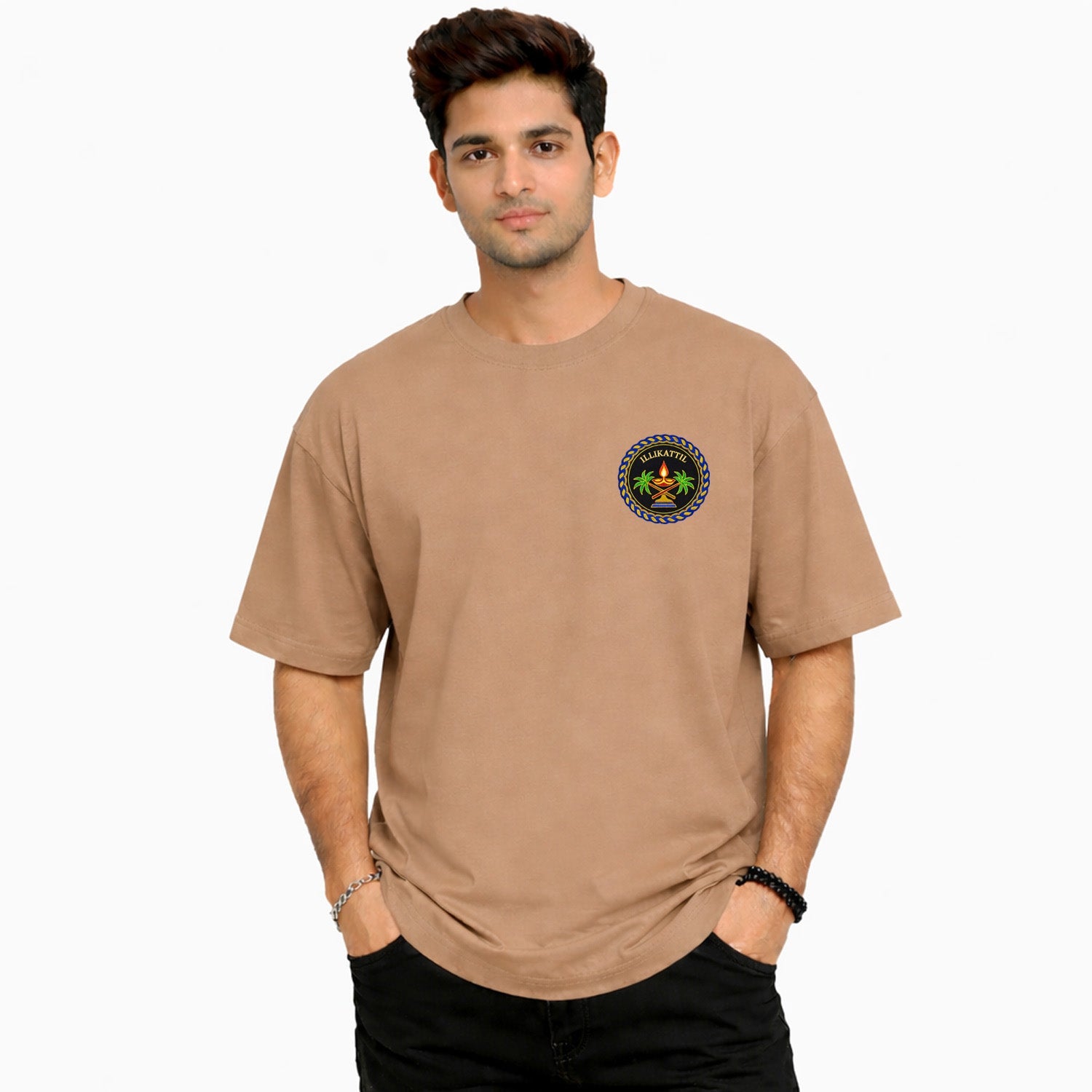 Men’s Oversized Graphic Print T-Shirt - 225 GSM