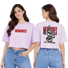 Women’s Oversized Half Sleeve Crop Top - 220 GSM