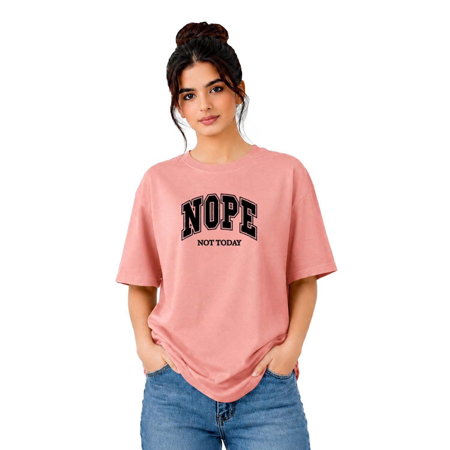 Women’s Oversized T-Shirt - Nope (225 GSM heavyweight fabric)