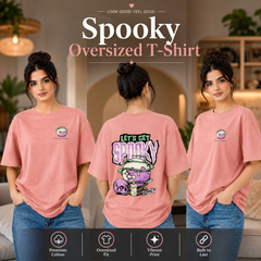 Women’s Oversized Graphic T-Shirt - Spooky (225 GSM heavyweight fabric)